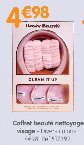b&m Rosée Beauté Coffret beauté nettoyage visage offre