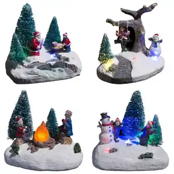 Carrefour Market MN Scénette de Noël LED offre