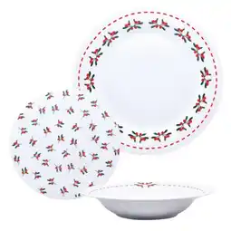 Carrefour Market CARREFOUR HOME Service vaisselle 18 pièces Houx offre