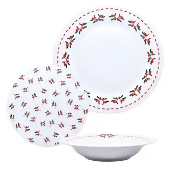 Carrefour Market CARREFOUR HOME Service vaisselle 18 pièces Houx offre