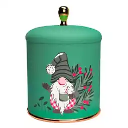 Carrefour Market Bougie décor gnome et fleurs offre