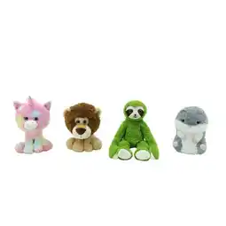 Carrefour Au choix parmi ces 4 peluches : Hamster ou Paresseux ou Lion ou Licorne offre