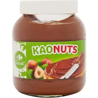 Carrefour CARREFOUR CLASSIC' Pâte à tartiner Kaonuts offre
