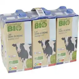 Carrefour CARREFOUR BIO Lait demi-écrémé offre
