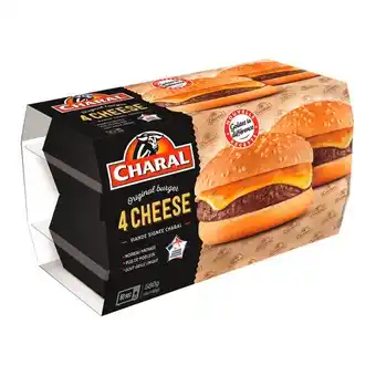 Carrefour 4 cheese burgers CHARAL offre