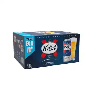 Carrefour 1664 Bière blonde Format Éco offre