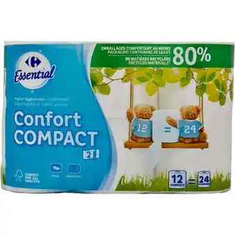 Carrefour CARREFOUR ESSENTIAL Papier toilette offre