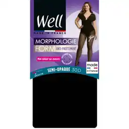 Carrefour WELL Collant Morphologique Semi-Opaque Anti-frottement offre