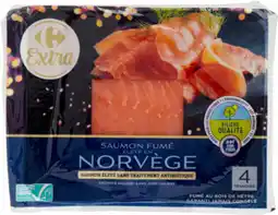 Carrefour CARREFOUR EXTRA Saumon fumé de Norvège offre
