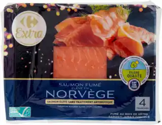 Carrefour CARREFOUR EXTRA Saumon fumé de Norvège offre