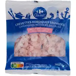 Carrefour CARREFOUR CLASSIC' Crevettes cuites décortiquées surgelées offre