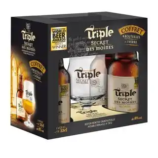 Carrefour TRIPLE SECRET DES MOINES Coffret bières offre