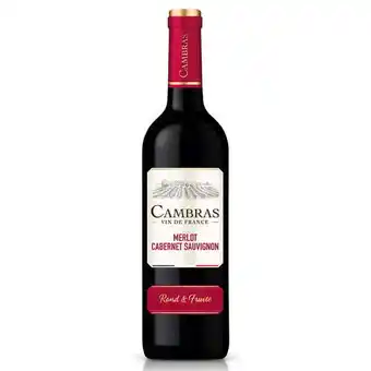 Carrefour CAMBRAS Vin de France Merlot Cabernet Sauvignon offre