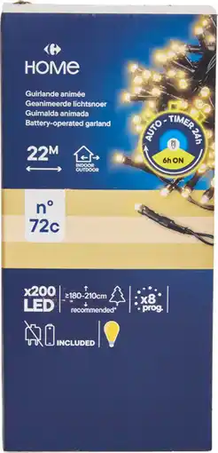 Carrefour CARREFOUR HOME Guirlande animée programmable n°72c offre