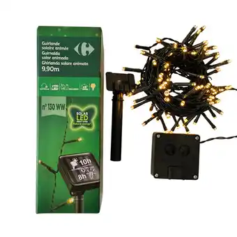 Carrefour CARREFOUR HOME Guirlande LED solaire n° 130 WW offre