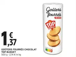 Intermarché Goûters fourrés chocolat top budget offre