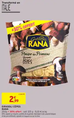 Intermarché Girasoli cèpes rana offre