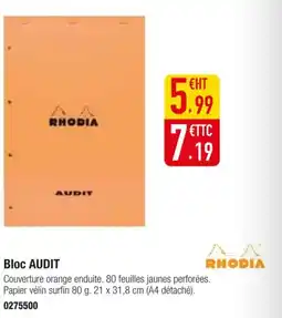 Plein ciel RHODIA Bloc audit offre