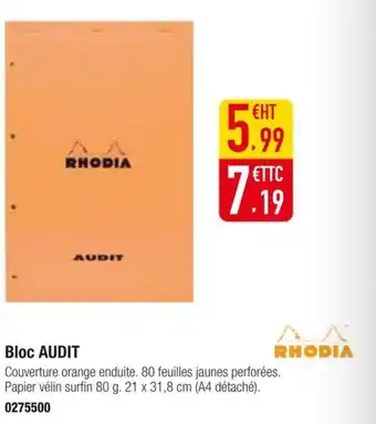 Plein ciel RHODIA Bloc audit offre
