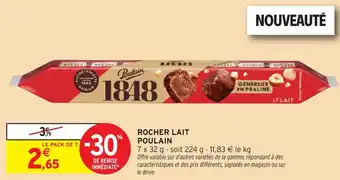 Intermarché Rocher lait poulain offre