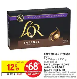 Intermarché Café moulu intense l'or offre