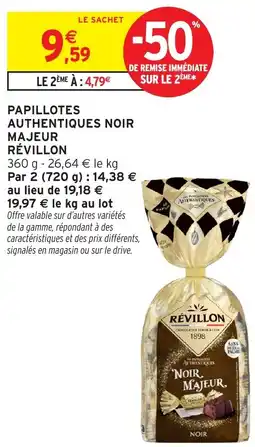 Intermarché Papillotes authentiques noir majeur révillon offre
