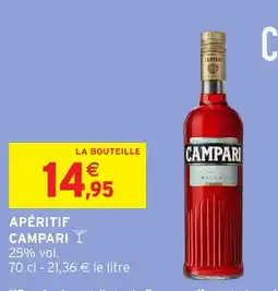 Intermarché Apéritif campari offre