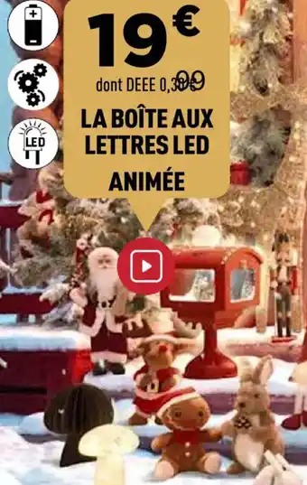 Centrakor La boîte aux lettres led animée offre