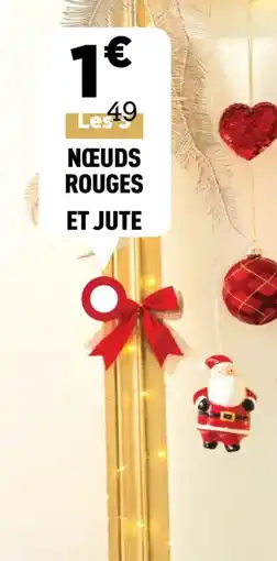 Centrakor Nœuds rouges et jute offre