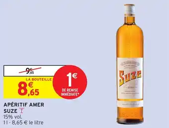 Intermarché Apéritif amer suze offre