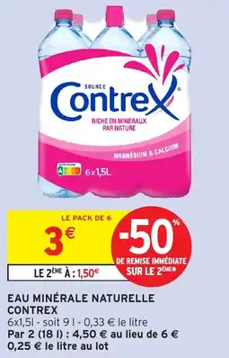 Intermarché Eau minérale naturelle contrex offre