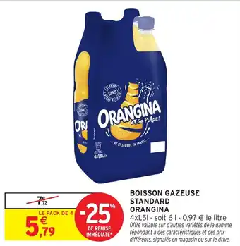 Intermarché Boisson gazeuse standard orangina offre