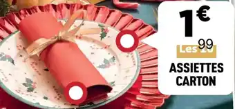 Centrakor Assiettes carton offre