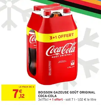 Intermarché Boisson gazeuse goût original coca-cola offre