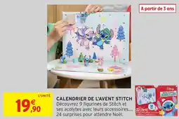 Intermarché Calendrier de l'avent stitch offre