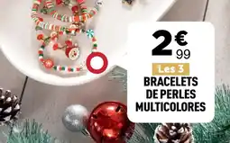 Centrakor Bracelets de perles multicolores offre