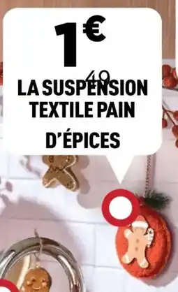 Centrakor La suspension textile pain d'épices offre