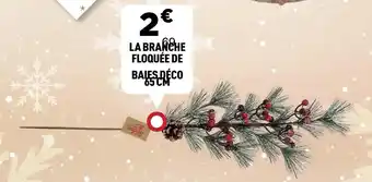 Centrakor La branche floquée de bales déco 65 cm offre