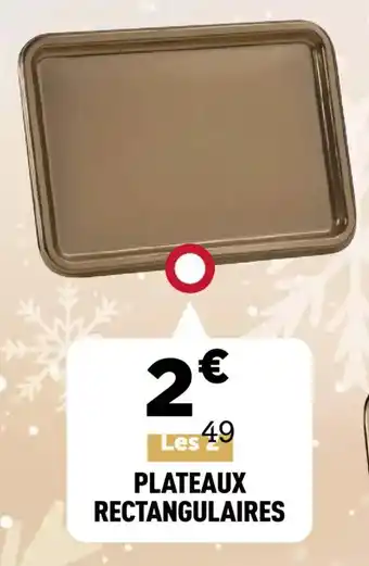 Centrakor Plateaux rectangulaires offre