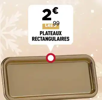 Centrakor Plateaux rectangulaires offre