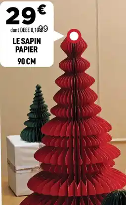 Centrakor Le sapin papier 90 cm offre