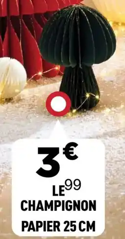 Centrakor Champignon papier 25 cm offre