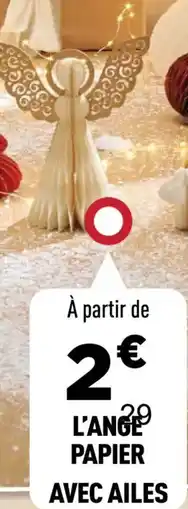 Centrakor L'ange papier avec ailes offre