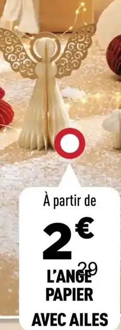 Centrakor L'ange papier avec ailes offre
