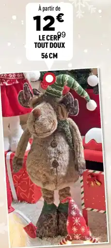 Centrakor Le cerf tout doux 56 cm offre