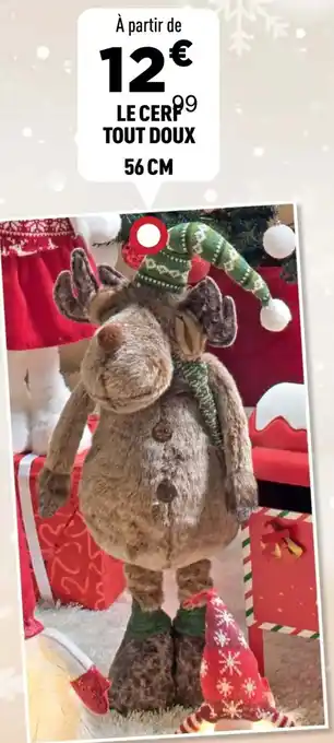 Centrakor Le cerf tout doux 56 cm offre