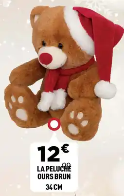 Centrakor La peluche ours brun 34 cm offre