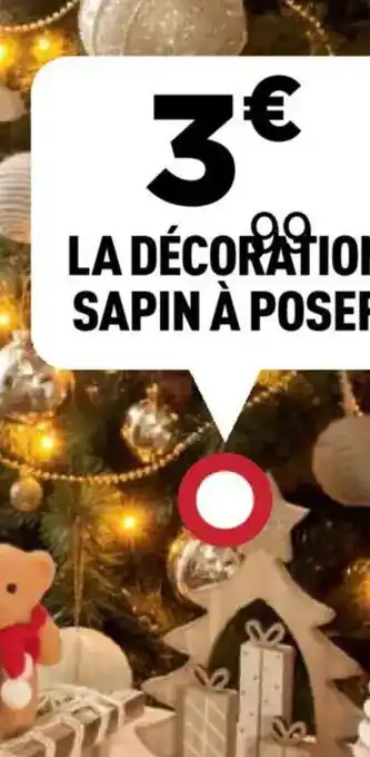 Centrakor La décoration sapin à poser offre