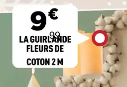 Centrakor La guirlande fleurs de coton 2 m offre