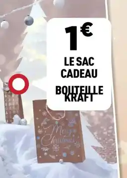 Centrakor Le sac cadeau bouteille kraft offre